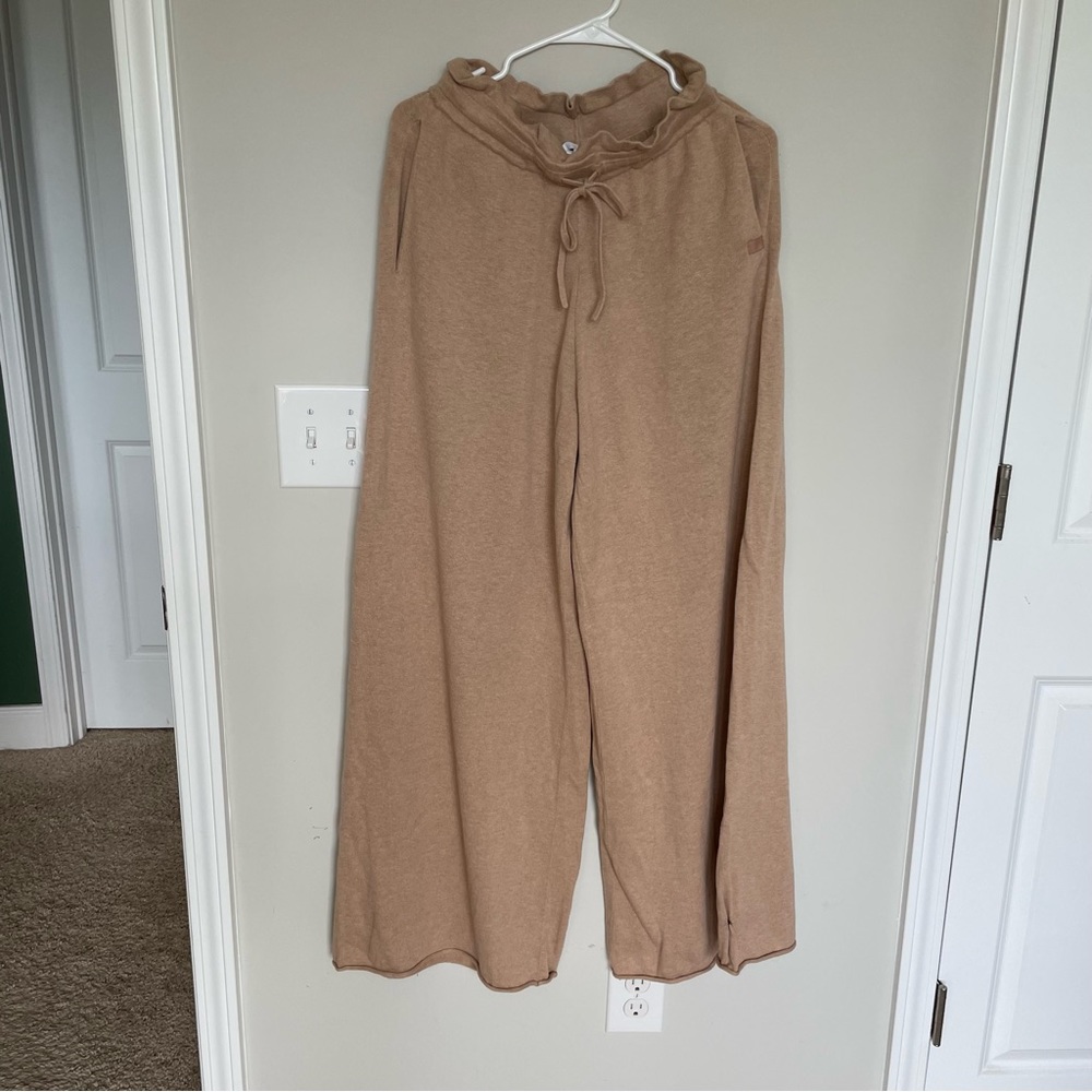 Lunya Cozy Cotton Silk Relaxed Wide Leg Knit Pants Size X-small - Picture 6 of 9